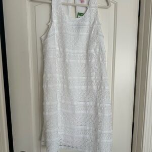 Lilly Pulitzer White Halter Sheath Mini Dress